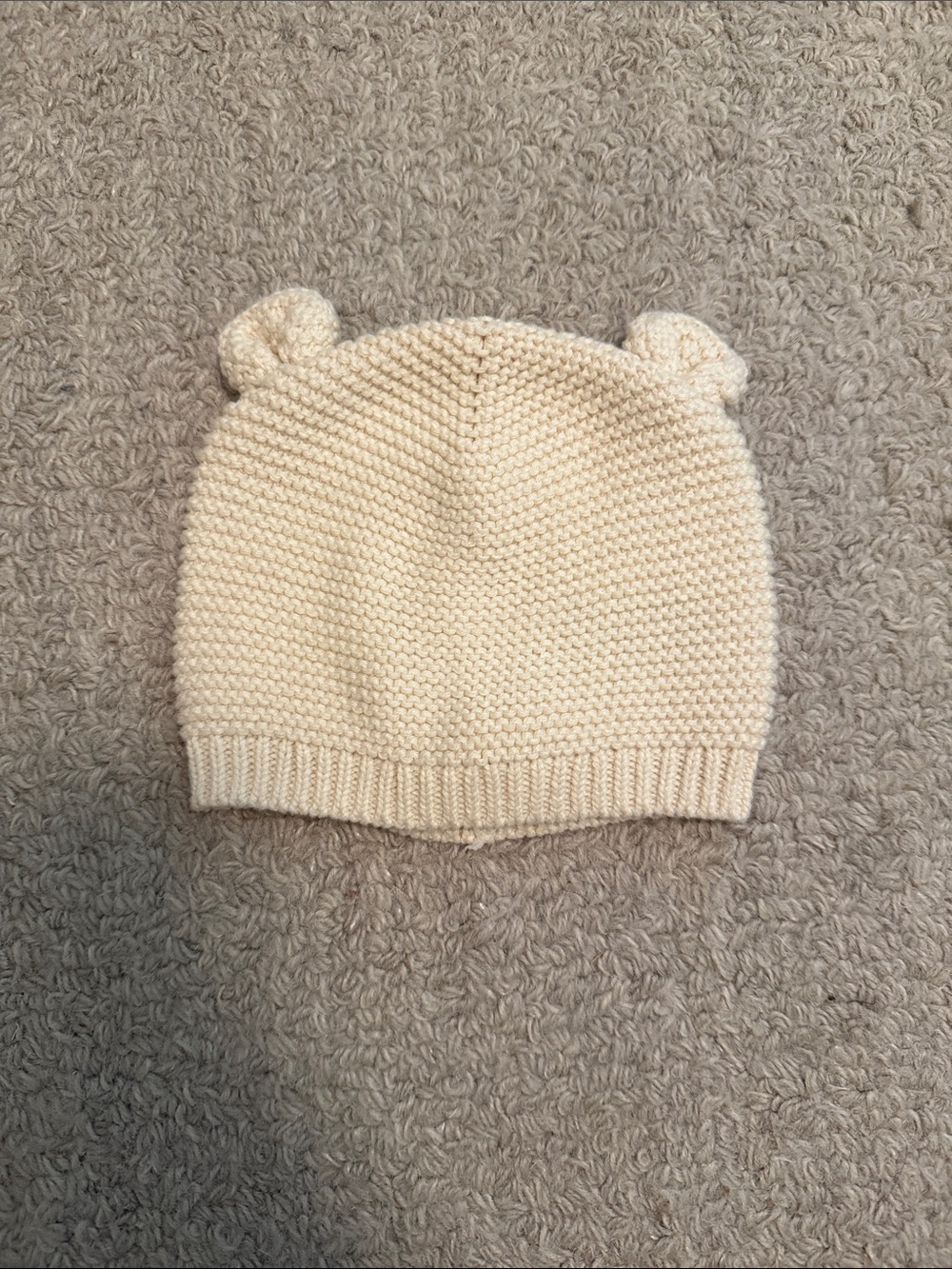 GAP Kids Ivory Knit Bear-Ear Hat